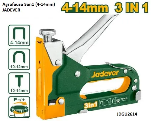 Agrafeuse 3en1 (4-14mm) JADEVER