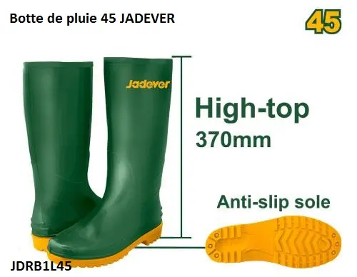 Botte de pluie 45 JADEVER