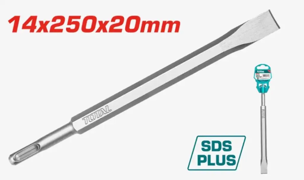 Burin plat SDS 14x20x250mm TOTAL