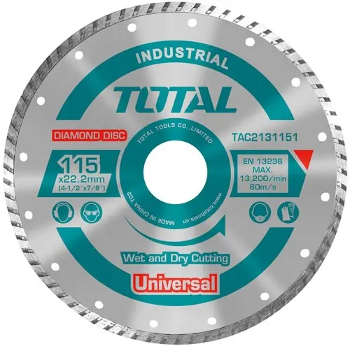 Disque diamante pour pierre 115x22mm 4-1/2" TOTAL 