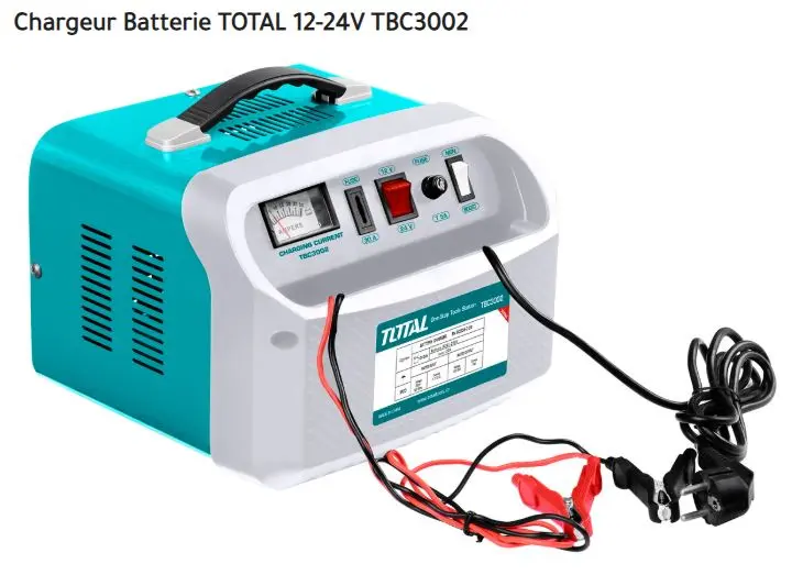 Chargeur batterie 12/24V courant nominal 20A TOTAL