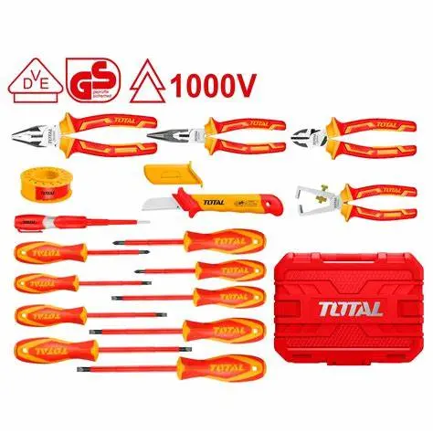 Coffret outillages isoles pour electricien 16pcs TOTAL