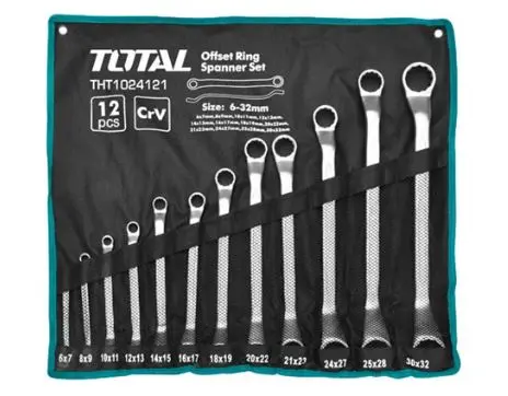 Trousse de cle polygone 6-32mm 12pcs TOTAL