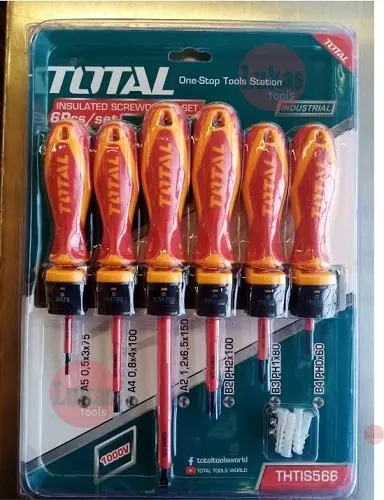Tournevis isolee jeux de 6pcs TOTAL 