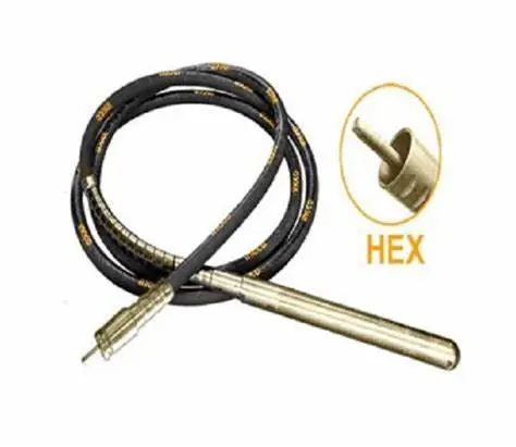 Aiguille D38mm/ 5.80mm pour pervibrateur (hex) TOTAL 