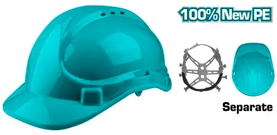 Casque de protection vert TOTAL 