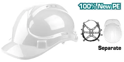 Casque de protection blanc TOTAL