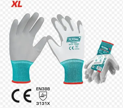Gants en polyurethane a paume trempe XL TOTAL