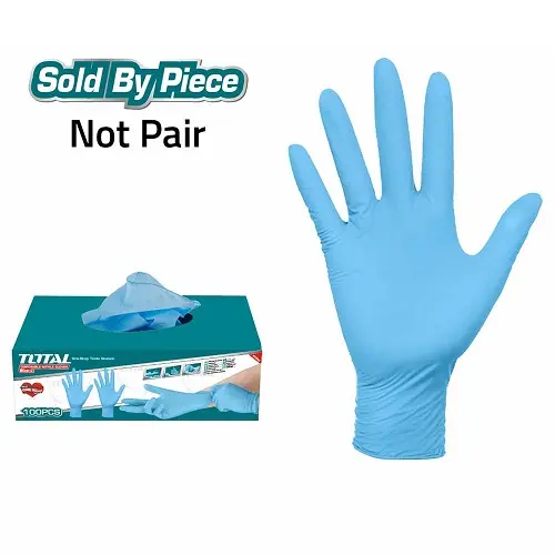 Gant nitrile jetable bleu TOTAL