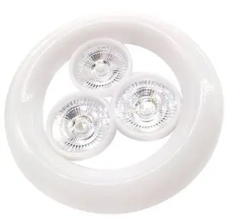 Lampe led plafonnier 3 feux B22 ROHS