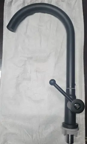 Robinet evier gris mat 6537 SANBAO 