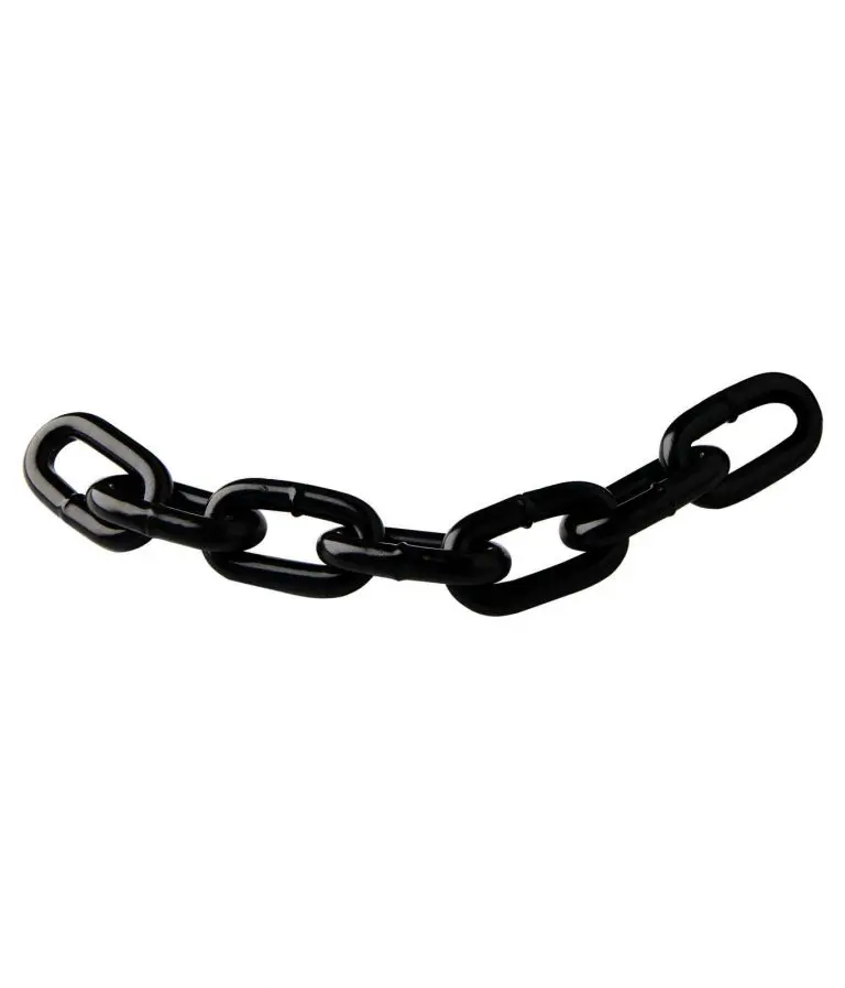 Chaine acier noir longue de 7mm