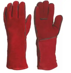Gant de soudure rouge 14"
