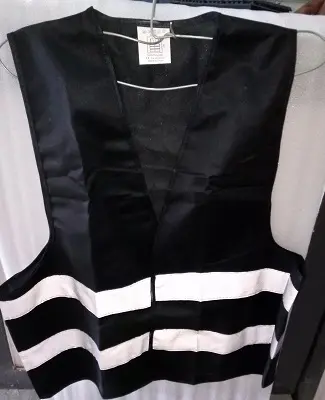 Gilet de chantier 2bandes 120grs Noir