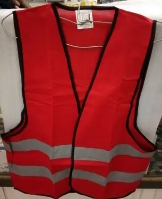 Gilet de chantier 2bandes 120grs Rouge