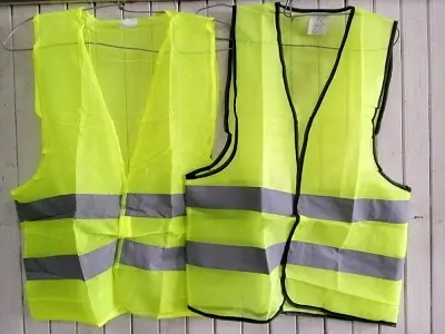 Gilet de chantier 2bandes 60grs jaune fluo