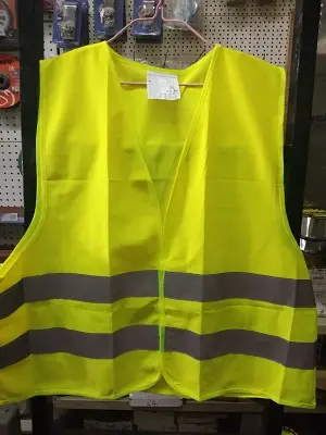 Gilet de travail 2bandes 120grs haute visibilite jaune