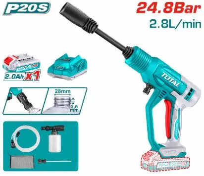 Nettoyeur haute pression sans fil 20V 24.8bar TOTAL
