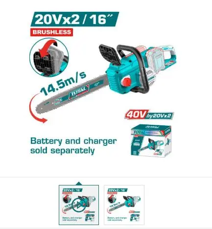 Tronconneuse lithium-ion 40V TOTAL