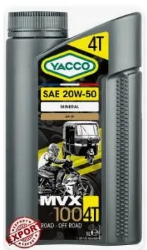 Huile Moteur 4T MVX 100 20W50 API SL 1L YACCO