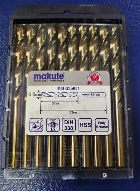 Meche metal HSS 6.0mm MKHSS6001 MAKUTE