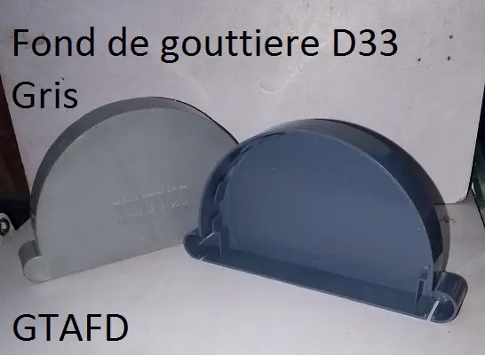 Fond de naissance gouttiere D33 Gris