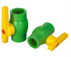 Vanne PPR 1/4tour manche plast jaune 32