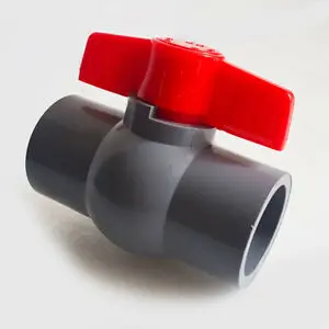 Vanne PVC 32 a coller noir/gris
