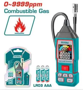 Detecteur digital de gaz (0 a 9999PPM) TOTAL