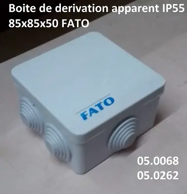 Boite de derivation apparent IP55 85x85x50 FATO