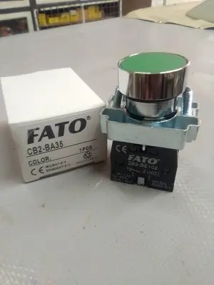 Bouton poussoir vert BA35 FATO