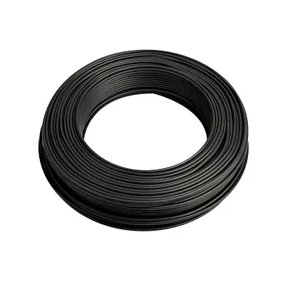 Cable isole rigide 2.5 noir 1metre TUNISIE