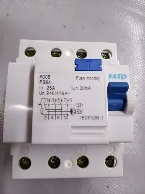 Disjoncteur differentiel 4P 25A 30mA FATO
