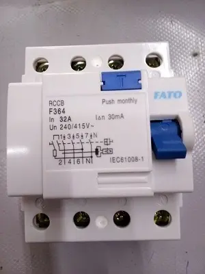 Disjoncteur differentiel 4P 32A 30mA FATO