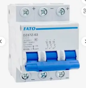 Disjoncteur Tripolaire 10A FATO