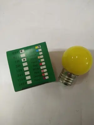 Lampe Led Spherique PM E27 1W jaune
