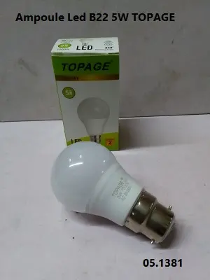 Ampoule Led B22 5W TOPAGE