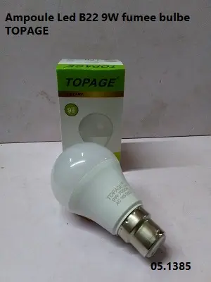 Ampoule Led B22 9W fumee bulbe TOPAGE