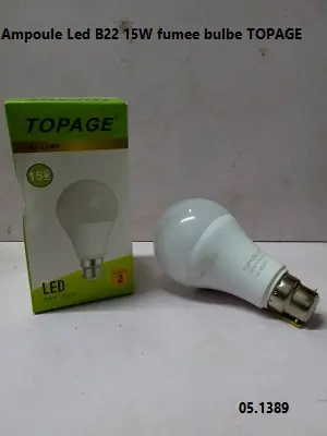 Ampoule Led B22 15W fumee bulbe TOPAGE