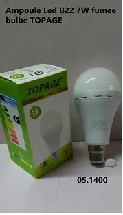 Ampoule Led B22 7W fumee bulbe TOPAGE