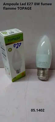 Ampoule Led E27 8W fumee flamme TOPAGE