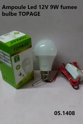 Ampoule Led 12V 9W fumee bulbe TOPAGE