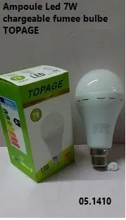 Ampoule Led 7W chargeable fumee bulbe TOPAGE