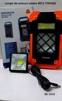 Lampe de secours solaire 8012 TOPAGE