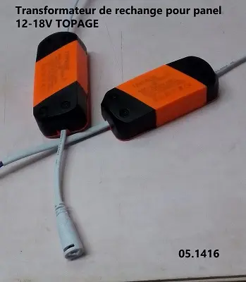 Transformateur de rechange pour panel 12-18V TOPAGE