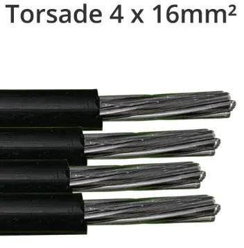 Cable torsade ALU 4x16mm aerien INGELEC