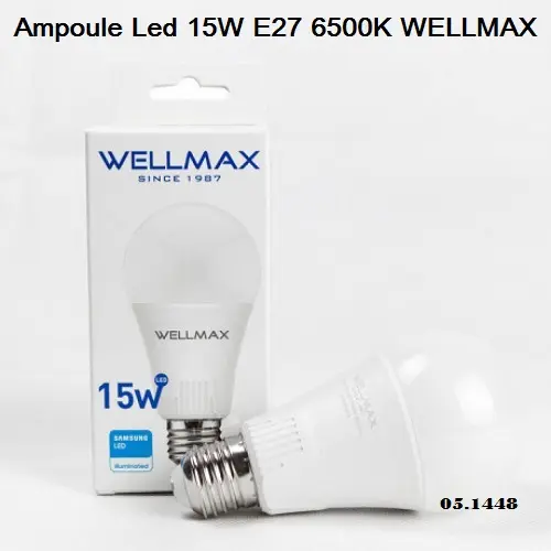 Ampoule Led 15W E27 6500K WELLMAX