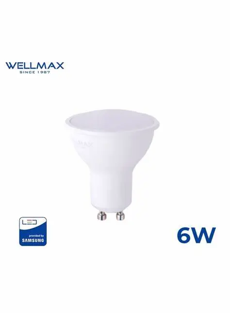 Ampoule led spot 6W GU10 6500K WELLMAX