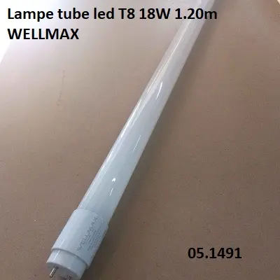Lampe tube led T8 18W 1.20m WELLMAX