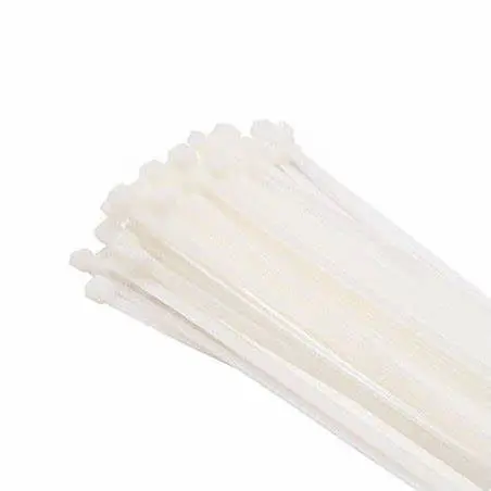 Collier de serrage 3.6x295 blanc plastique
